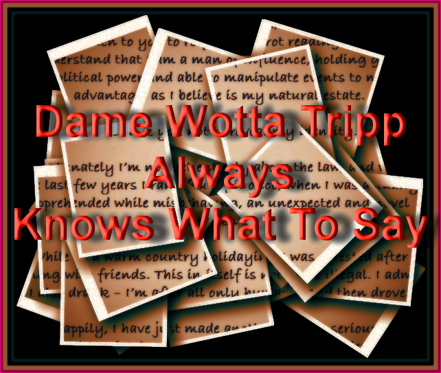 You Need Wotta Tripp to Write for You!
